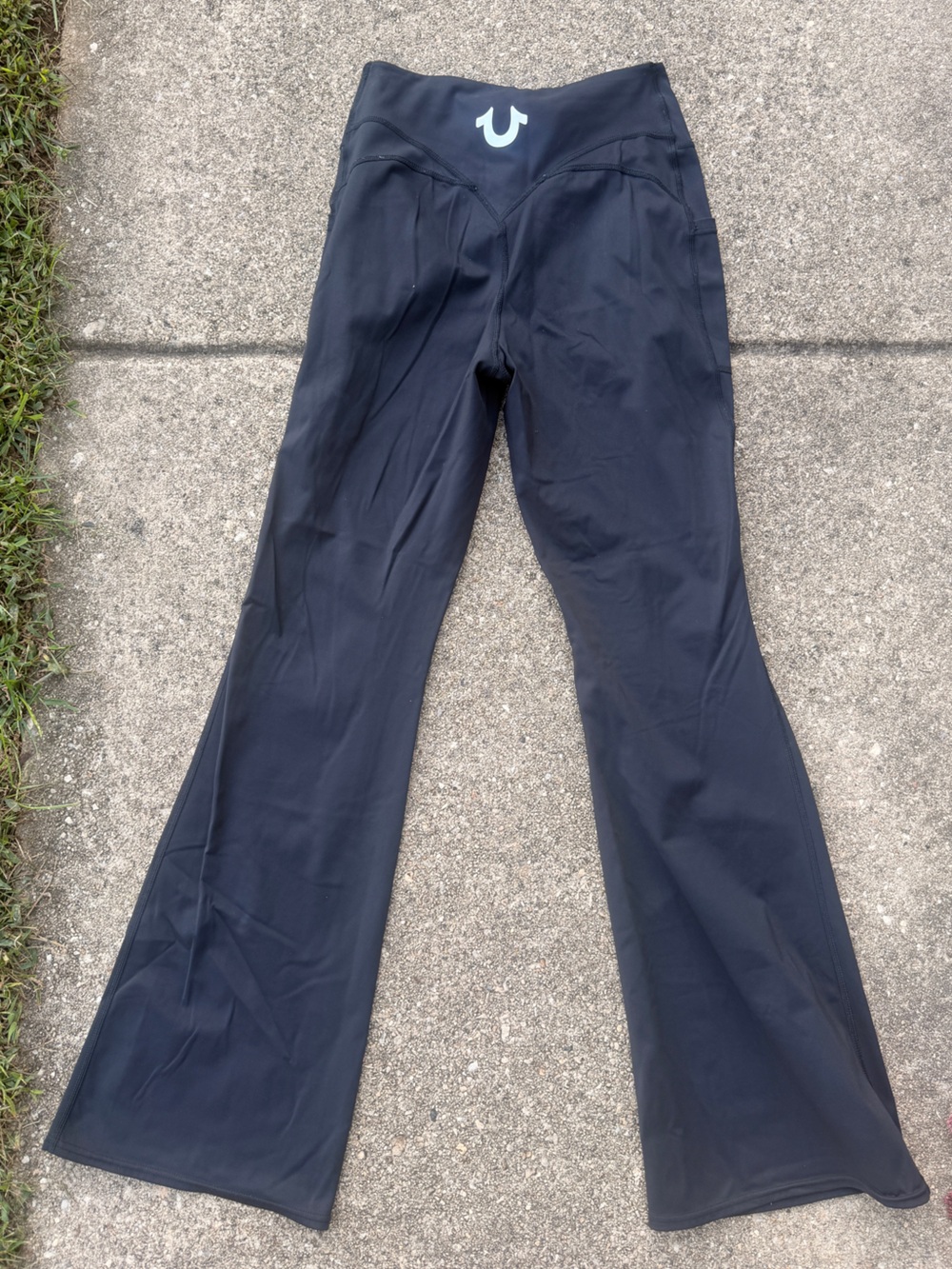 True Religion Women's Athletic Leggings Black S
